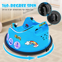 Kids Ride On Car, 12V Electric Bumper Car for Children W/Remote Control