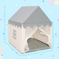 Kids Playhouse With Washable Soft Mat and Mesh Window