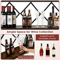 Giantex Wall Mounted Wine Rack, Wine Display Shelf