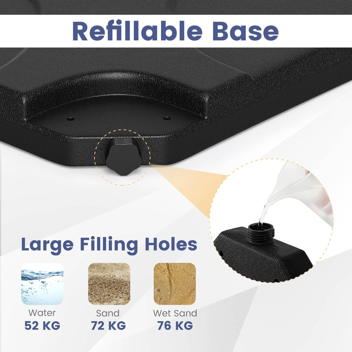 Outdoor Sun Shade Umbrella Base Stand
