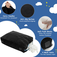 Sensory Mat with Foam Blocks and Washable Velvet Cover