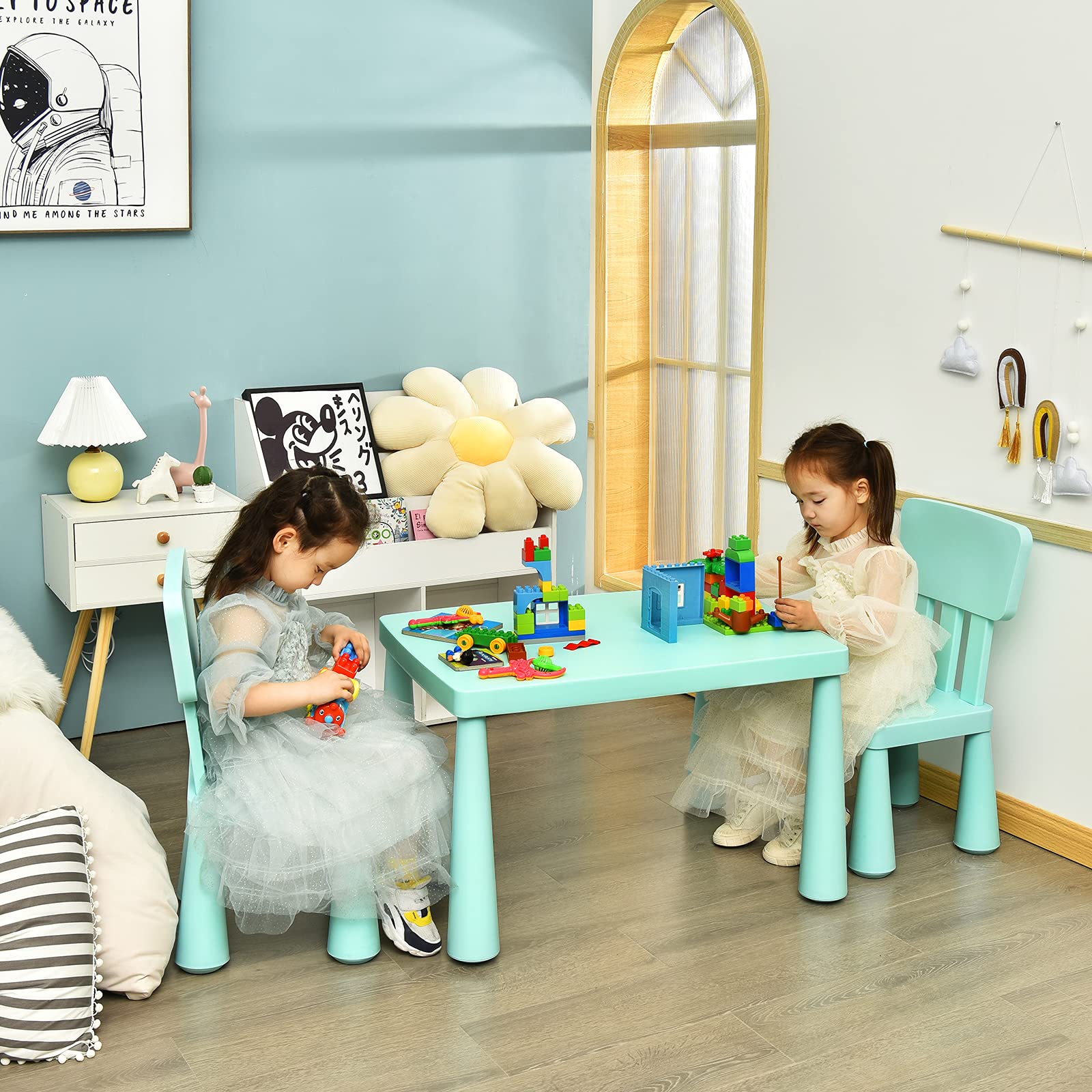 Children's 3 piece discount table and chair set