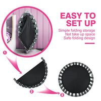Giantex 36-Inch Mini Trampoline for Kids, ASTM Approved Foldable Rebounder Trampoline