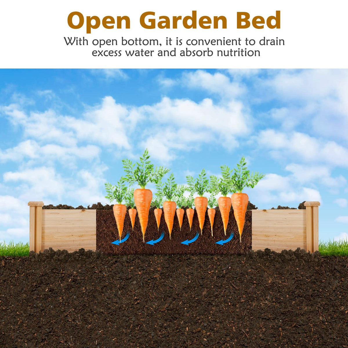 Giantex U-Shaped Raised Garden Bed