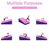 Incline Gymnastics Mat, Gym Fitness Skill Shape Tumbling Mat