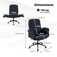 Criss Cross Chair with Rocking Backrest and Removable Cushion