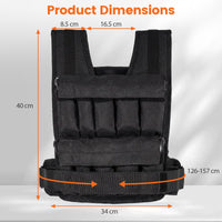 Heavy-Duty Weighted Workout Vest for Strength Training and Running