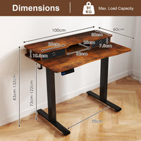 Electric Standing Desk Height Adjustable Stand Up Desk Home Office Computer Desk