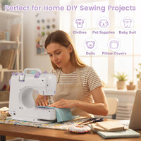 Mini Sewing Machine with 12 Built-in Stitches for Beginners