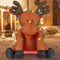 2.6M Tall Christmas Inflatable Reindeer Outdoor Decoration