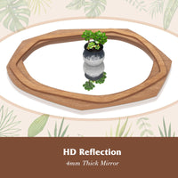 90 x 66 cm Irregular Framed Water Proof Wall Mirror with Expansion Screws