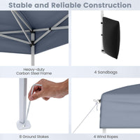 3 x 3 m Pop up Canopy Tent Outdoor Patio Commercial Sunshade Shelter