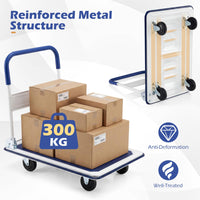 Folding Platform Truck with Swivel Wheels for Loading/Storage