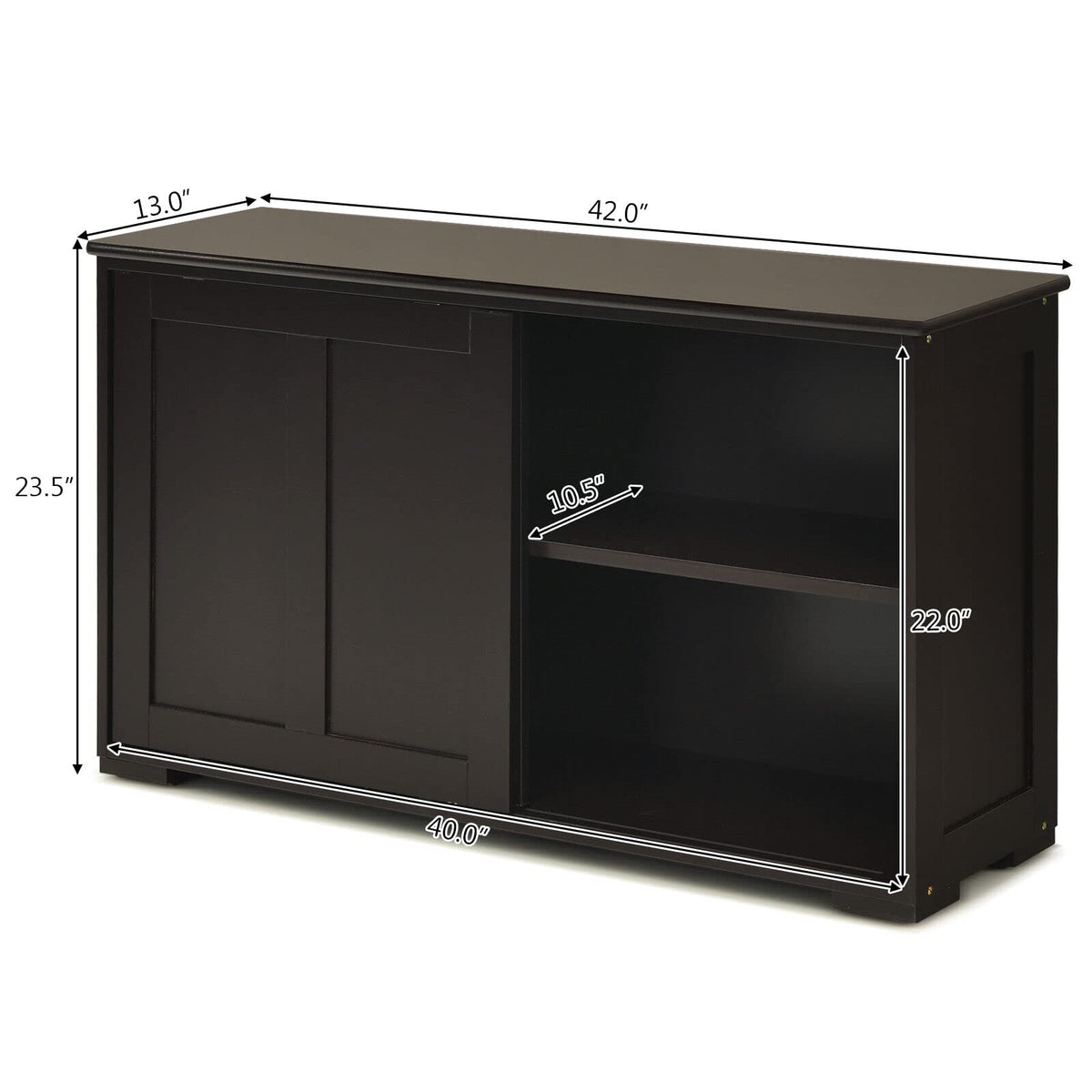 Giantex Buffet Sideboard Cabinet, Home Storage Cabinet Shelf