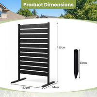 Decorative Privacy Screen 93x155cm No Dig Fence for Pool or Lawn