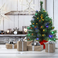 66cm Pre-Lit Tabletop Christmas Tree with 8 Flash Modes for Home Party