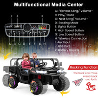 12V 2-Seater Kids Ride On Dump Truck with Shovel and Remote Control