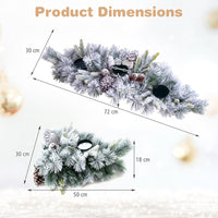 72 cm Foldable Christmas Centerpiece 3 Candle Holder
