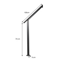 Wall Mount Adjustable Galvanized Steel Handrail for Outdoor Steps