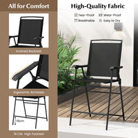 3 PCS Outdoor Bar Stool Set, Bistro Furniture with DPC Tabletop