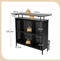 Giantex 4-Tier Home Bar Unit, Home Bar Cabinet