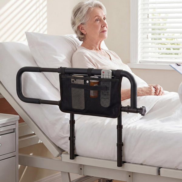 Foldable Bed Rail for Seniors, Bed Rail for Elderly Adults Safety