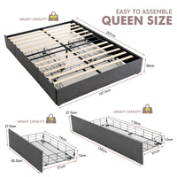 Giantex Queen Size Platform Bed w/3 Drawers