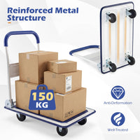 Folding Platform Truck with Swivel Wheels for Loading/Storage
