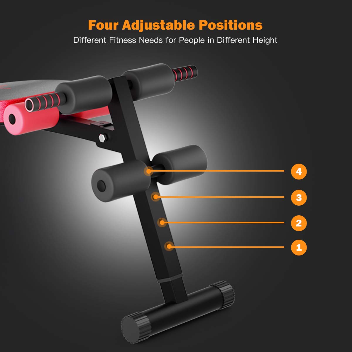Foldable Workout Slant Bench for Home Gym
