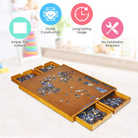 80cm x 65cm Wooden Jigsaw Puzzle Table