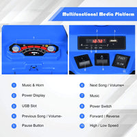 12V Electric Kids Quad ATV Ride on Car with Music and Bright LED Lights