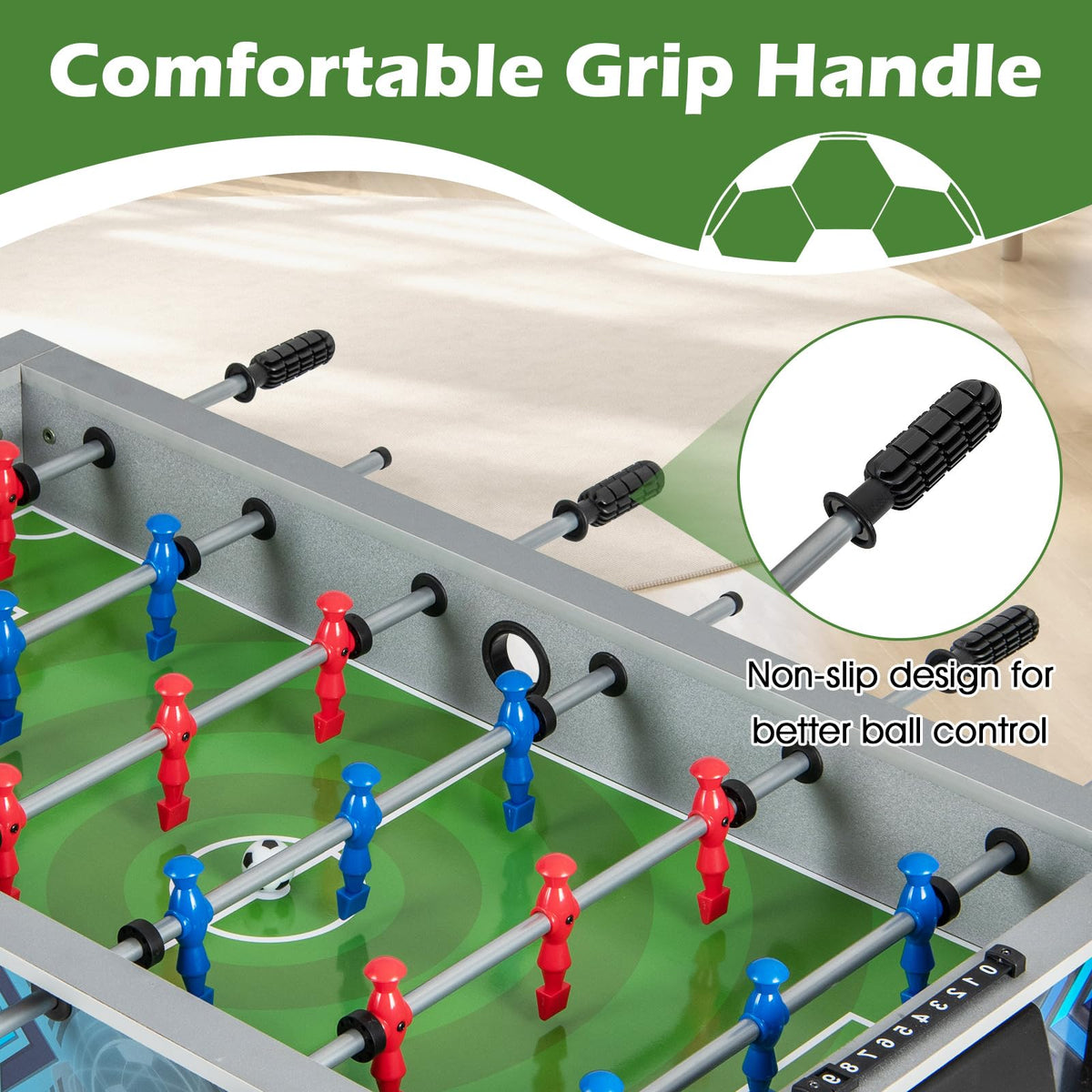 Giantex Foosball Table, 37.5" Foosball Table Adult Size