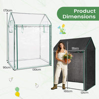 Tomato Mini Greenhouse 130 x 90 x 173 CM, Portable Clear PVC Cover