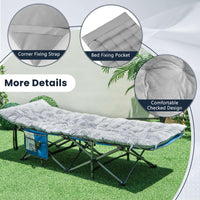 195 x 74 x 7 CM Thickened Recliner Cushion with 4 Fixing Straps, Bed Fixing Pocket