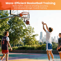 180 Degree Heavy-Duty Basketball Return Attachment with 6 Sturdy Hooks