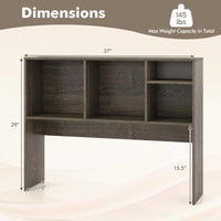 Countertop Storage Hutch with 4 Cubes for Dorm Home Office College Dressing Tabletop