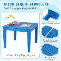 3-Piece All-Weather Kids Table & Chairs Set for Home & Backyard