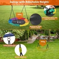 4-in-1 Swing Set Metal Playset with Slide Basketball Hoop