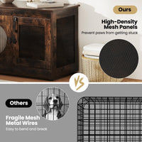 Dog Crate Furniture with Translucent Window for Small Medium Dogs