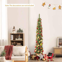 Artificial Christmas Tree with Branch Tips and Warm LED Lights