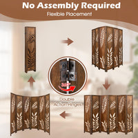 4/6-Panel 170cm Room Divider Folding Partition Stand Privacy Screen Living Room