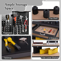 121 x 61 cm Workbench, 230 kg Heavy-Duty Work Table