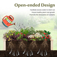 Giantex 48" x 24" x 10" Wooden Raised Garden Bed, Rectangular Planter Box