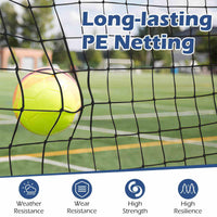 375cm x185cm Soccer Rebounder Net with Carrying Bag