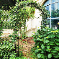 Giantex - 2 Half Garden Arch Trellis, 8.2ft Metal Garden Gazebo