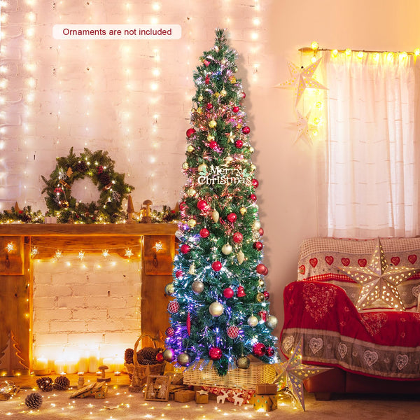 2.1M Artificial Xmas Tree with Colorful Fiber Optics for Xmas
