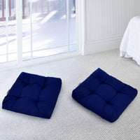 2 Pieces 50x50cm Outdoor Seat Cushions, Waterproof & Sun Protection for Indoor and Outdoor
