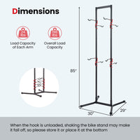 4 Bike Storage Rack, Adjustable Bicycle Rack for Garage