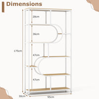 Giantex 5-Tier Bookshelf Etagere Bookcase