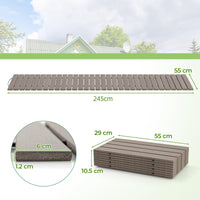 245cm Outdoor Roll Out Walkway with Metal Wire Connection